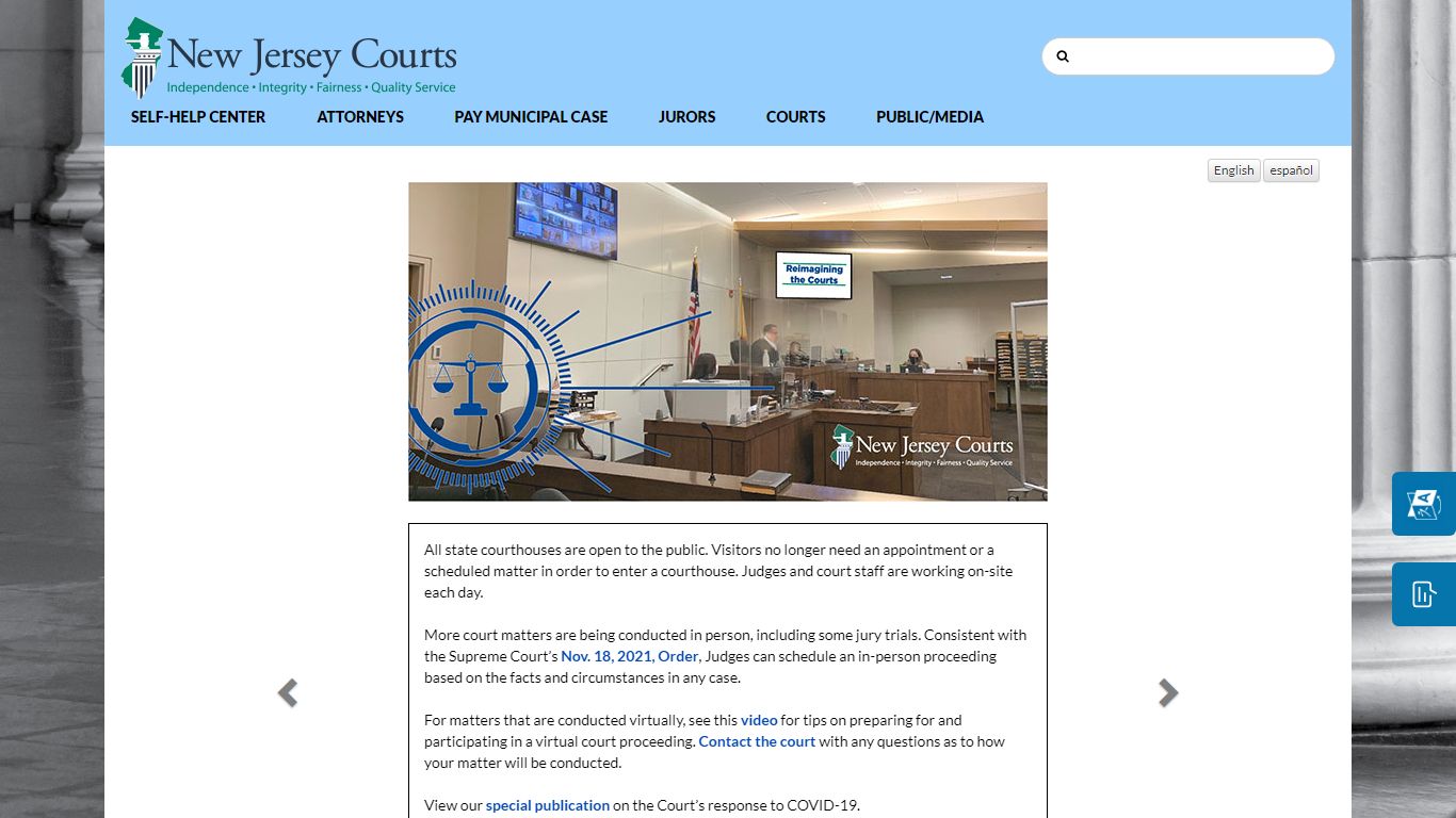 Official Website of the New Jersey Judiciary Court System